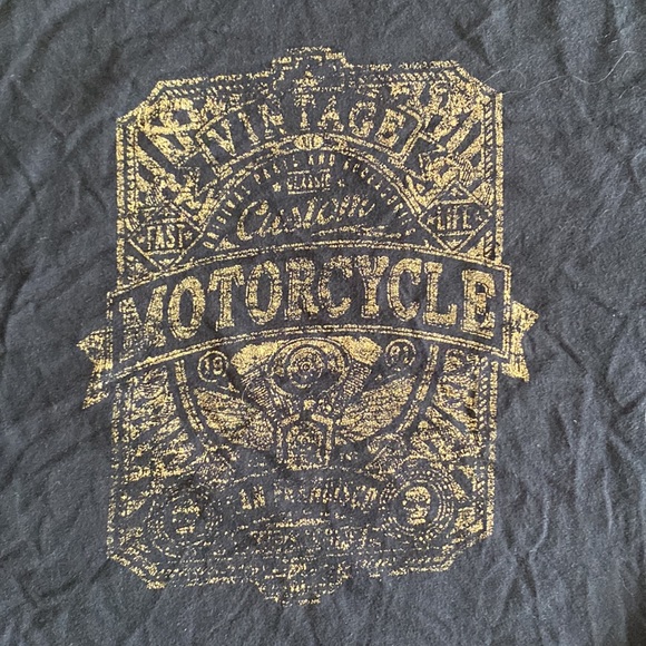 🌿 Stedman | Black and Gold Print Graphic Tee - Picture 2 of 2